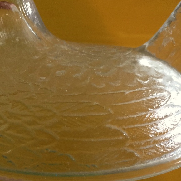 Vintage Indiana glass, Clear glass hen on a nest candy dish, Trinket dish - Picture 9 of 11